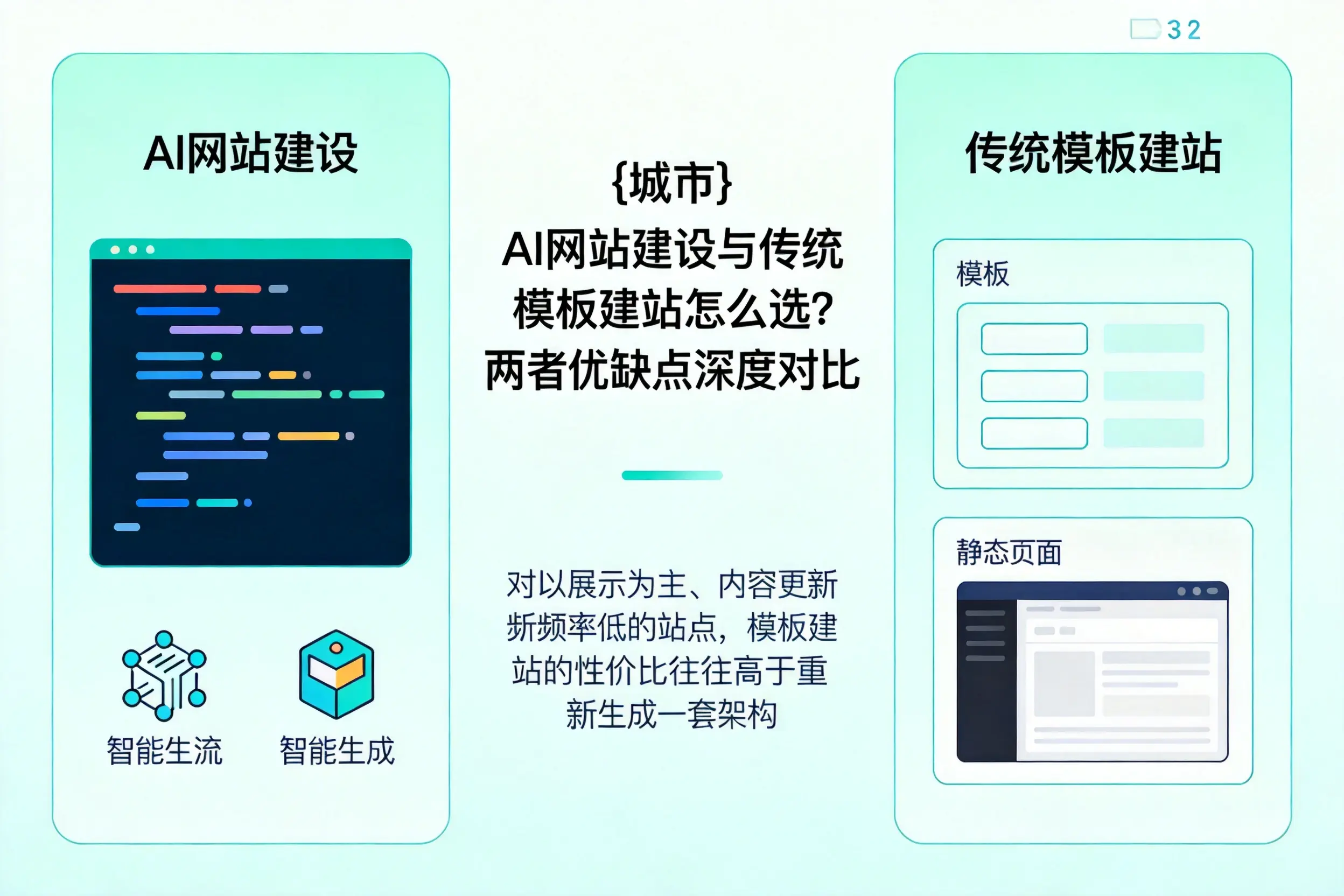 汕头AI网站建设与传统模板建站怎么选?两者优缺点深度对比