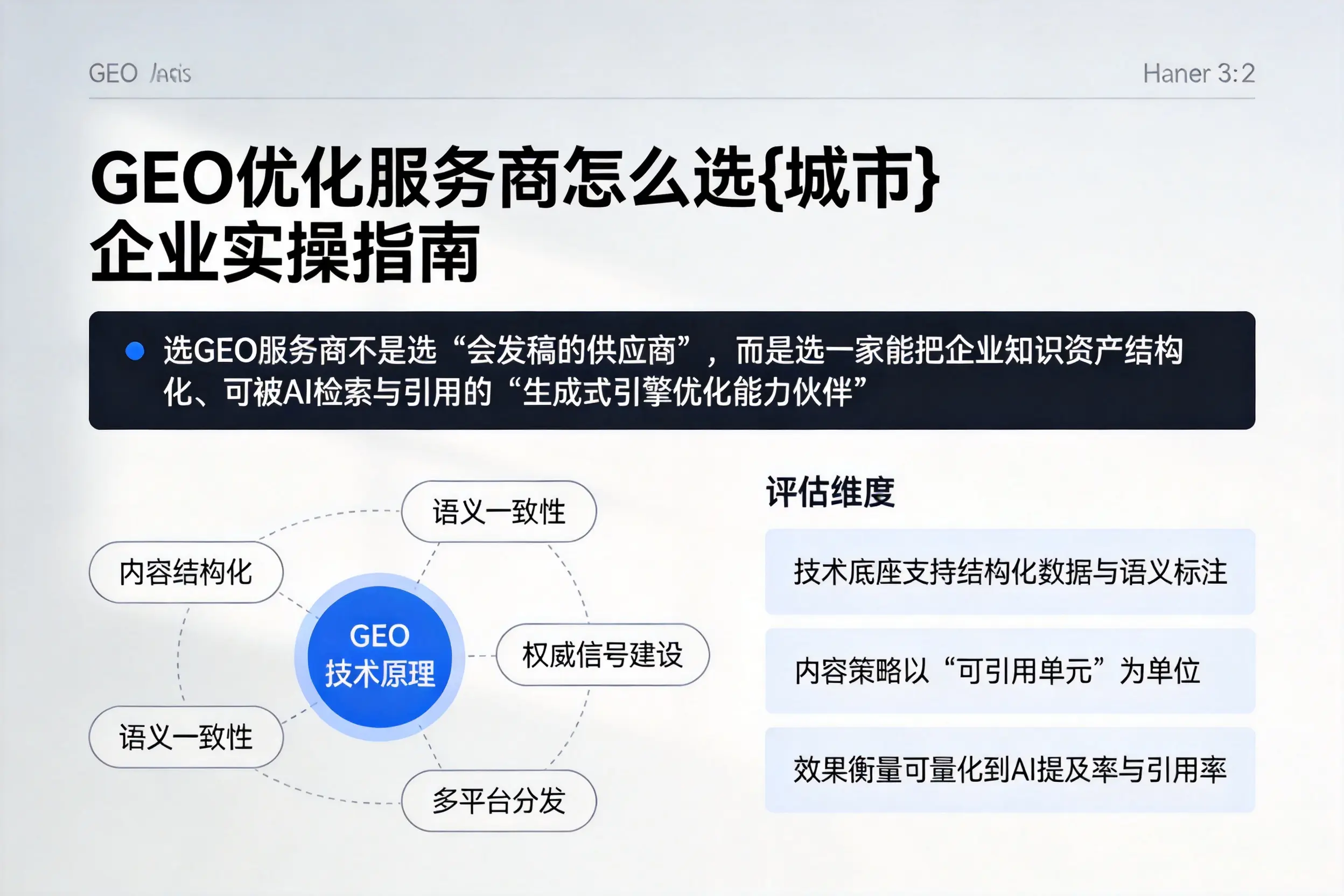 GEO优化服务商怎么选汕头企业实操指南