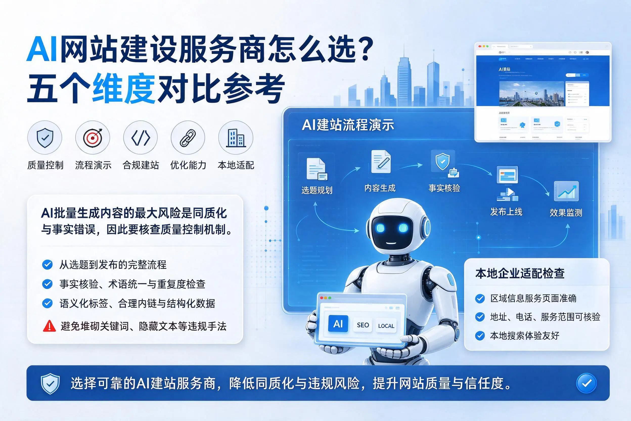 汕头AI网站建设服务商怎么选？五个维度对比参考
