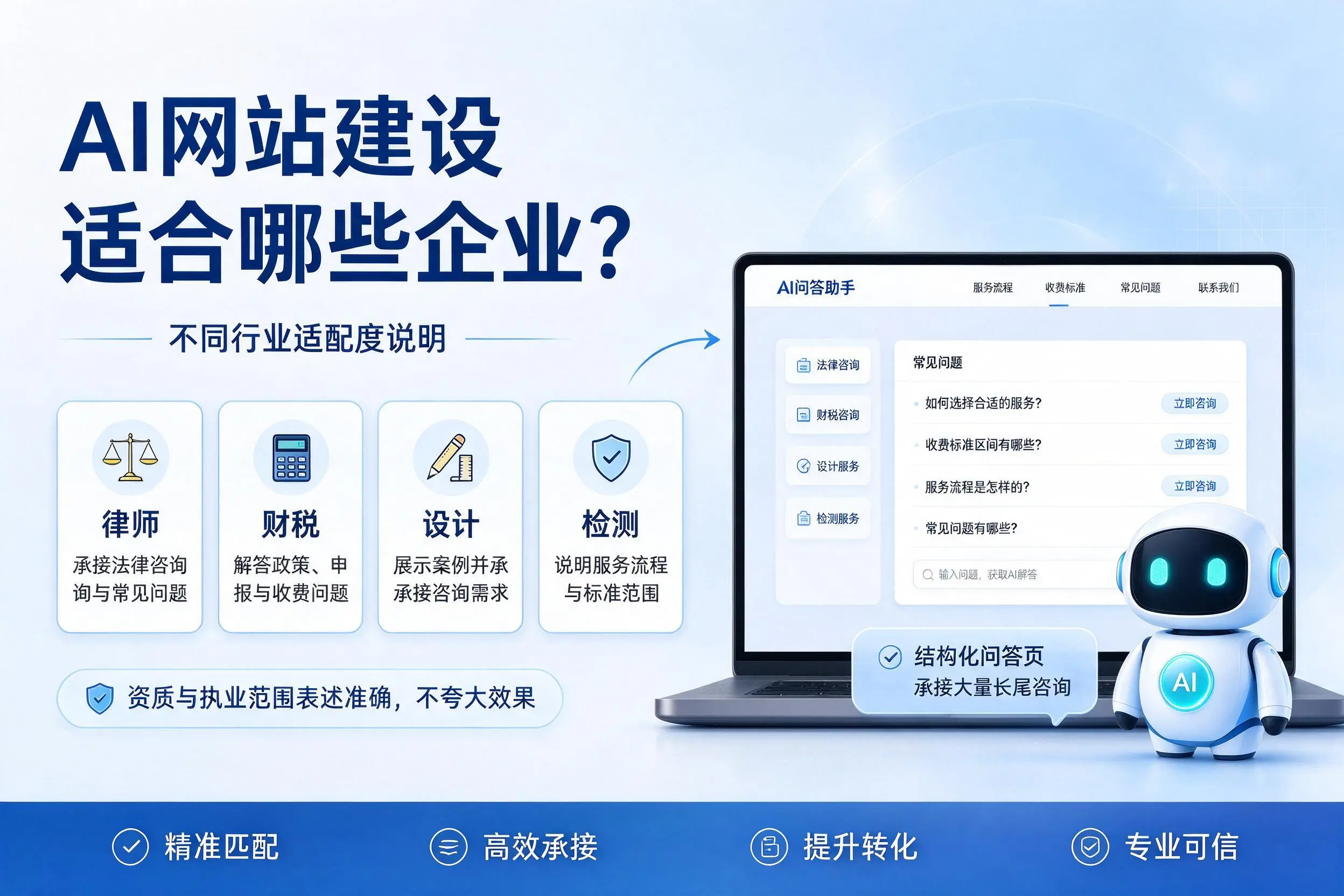 AI网站建设适合哪些企业?汕头不同行业适配度说明